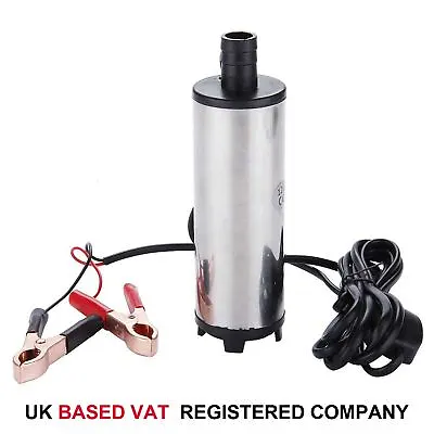 60W 12V 51MM Diesel Water Car Truck Caravan Submersible Transfer Pump 482107 • £12.99