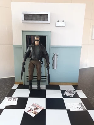 £40 • Buy Diorama For Neca Mezco Figures, The Terminator, Police Assault, Horror 