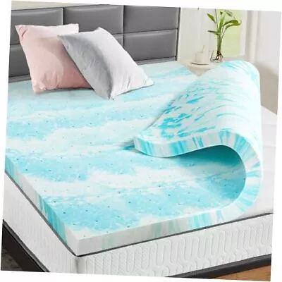  Mattress Topper Memory Foam 2 Inch Thick Gel Infused Bed Twin 2 Inches • $38.34