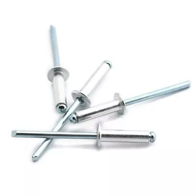 10 Pcs Pop Rivets 1/8  5/32  3/16  Aluminium Body Steel Mandrel Dome Head Blind • $3.75