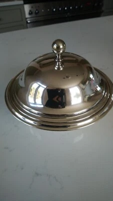 £29.99 • Buy Alexander Clark Silver Plated 3 Part Muffin Butter Or Caviar Dish