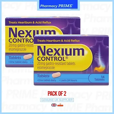 £18.99 • Buy Nexium Control For Heartburn And Acid Reflux 14 Tablets X2