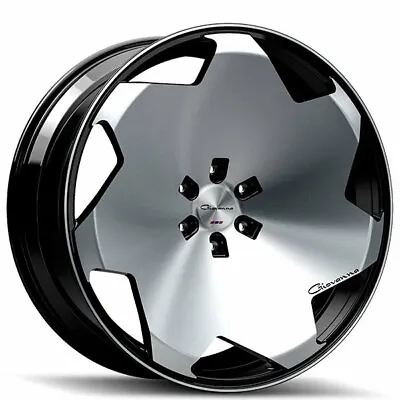 22  STAGGERED GIOVANNA WHEELS MASISS BLACK MACHINED 4pcs/set RIMs (B5) • $2800