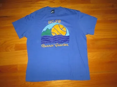 NIKE Vtg 80s UCSB UC Santa Barbara Runnin Gauchos Blue Tag T Shirt Jersey Jordan • $249.99