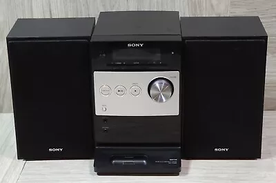 Sony CMT-FX300i Micro Hi Fi Component Stereo System AUX IPod CD Bookcase TESTED • $89.95