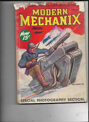 Modern Mechanix Hobbies And Inventions Magazine-----february 1938 • $19.99