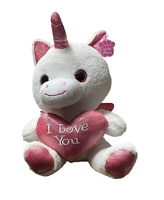 X Large Unicorn Teddy With Heart I Love You - Perfect Valentine's Day Gift • £44.99