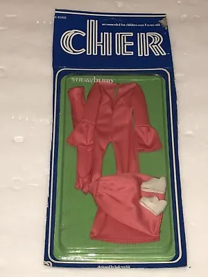 1975 Mego Cher Strawberry Fashion Outfit Doll Figure New Sealed Card Bob Mackie • $29.99