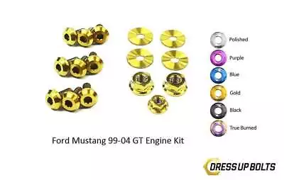 Dress Up Bolts 16 PCS Gold Kit For 1999-2004 Ford Mustang GT Engine • $74.24