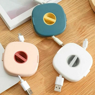 £3.25 • Buy Portable Data USB New Rotatable Wire Organizer Cable Storage Winder Box