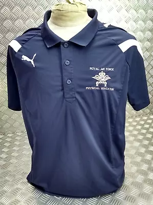 PUMA PowerCat 5.10 Polo Shirt With RAF Royal Air Force Physical Education Logo • $34.52