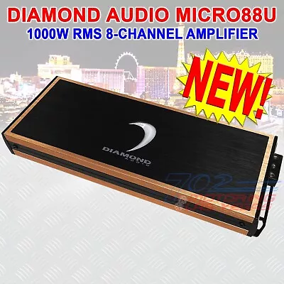 Diamond Audio Micro88u Micro 8-channel 1000w-rms Full Range Class D Amplifier • $494.44