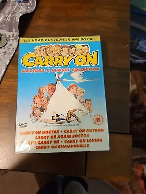 Carry On Doctors & Nurses 6 Discs Box Set - Dvd New • £9.99