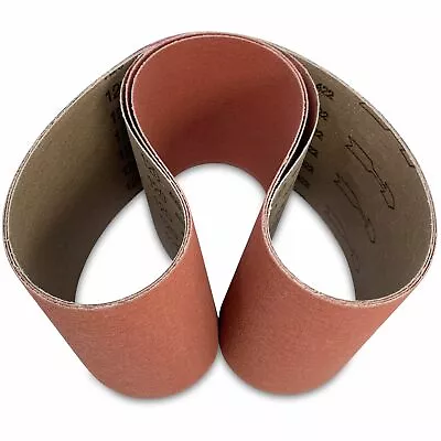 6 X 48 Inch 80 Grit Metal Grinding Ceramic Sanding Belts 2 Pack • $44.39