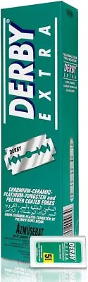 $12.99 • Buy Safety Razor Blades Derby Extra Super Stainless Double Edge Razor Blades