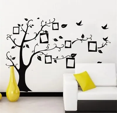 Family Tree🌳 For Photo Frames Wall Stickers Photo Black UK Stock Size 110x90cm  • £5.90