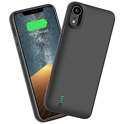 Battery Case For IPhone XR 6000mAh Rechargeable Extended Battery • £37.99