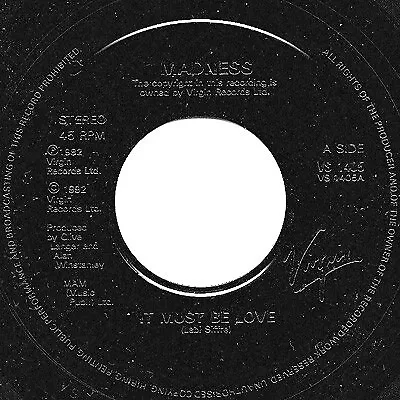 £12.99 • Buy Madness - It Must Be Love (7 , Single, Jukebox)