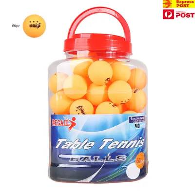 $28.20 • Buy 60 Pcs 3-Star Table Tennis Balls,Durable ABS Training And Casual Ping Pong Balls