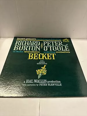 Becket Dialogue Highlights From Film LP - Richard Burton Peter O'Toole (1964) • $7.99