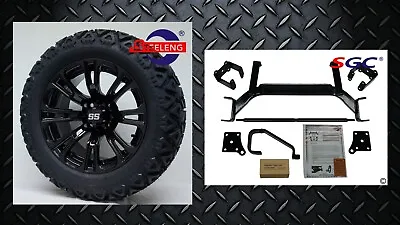 EZGO TXT ELECTRIC GOLF CART 6  LIFT KIT + 14  VOODOO WHEELS And 23  AT TIRES • $879