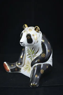 £105 • Buy Royal Crown Derby Giant Panda Paperweight - Gold Stopper 