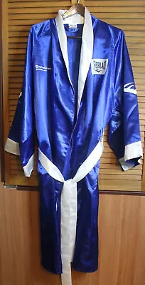 Everlast Boxing Robe Blue Satin Michael Strahan #Mayweather Size XL • $100