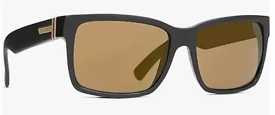 NEW Von Zipper Elmore Sunglasses-BKD Black-Gold Chrome Lens • $94.99