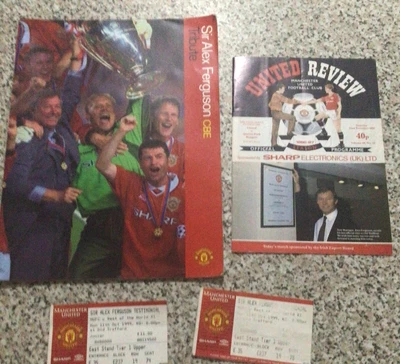 £19.99 • Buy Sir Alex Ferguson Testimonial Programme & Ticket Manchester United MUFC + 1st