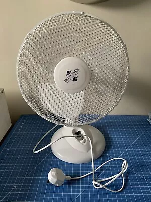 Oscillating Electric Desk Fan 3 Speed Silent Portable Home Office Cooling   • £14.99