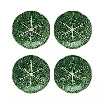 Bordallo Pinheiro Cabbage Dessert Plate Set Of 4 • $120