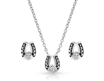 Montana Silversmiths Jewelry Womens Necklace Earrings Silver JS4158 • $70