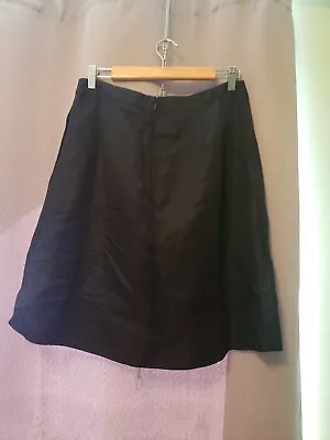 Womens Banana Republic Black Linen Skirt Mad Men Size 10 • $16