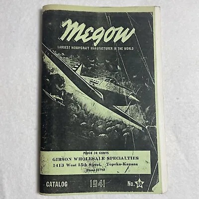 Megow's Model Airplane And Ships Catalog No. 11 1941 Edition • $5.50