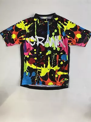 Crank Cycling Apparel Paint Spatter Style Medium Jersey Brand New Free Postage • $60