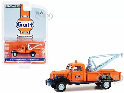 1947 Dodge Power Wagon Tow Truck Orange  Gulf Oil  1/64 Model Greenlight 41145 A • $8.49