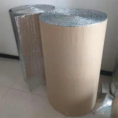 Self Adhesive 10M-50M Insulation Foil Shed Bubble Double Aluminium Loft Caravan • £50.95