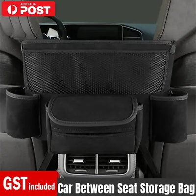 NEW Car Net Pocket Handbag Holder Between Seat Storage Organiser PU Leather Bags • $23.45