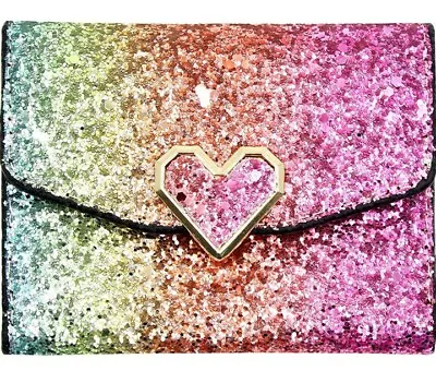 Women Or Girl Glitter Sequins Purse Trifold Wallet Bling Card Holder Clutch  • $30