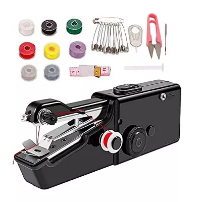 DIY Mini Sewing Machine Electric Stitch Portable Hand Cordless Travel Household • $16.99