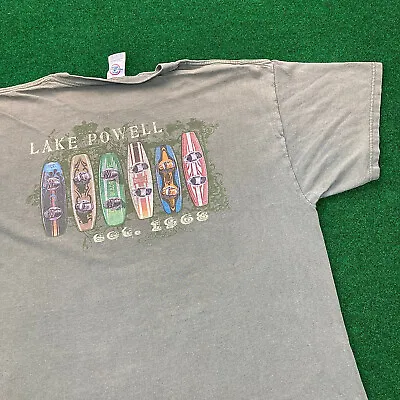 Vintage Lake Powell Shirt Mens XL Green Utah Glen Canyon National Recreation Y2K • $29.95