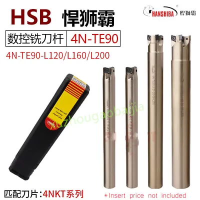 TE90 Milling Cutter Rod 90-Degree Right-angle Square Shoulder Fast Feed For 4NKT • $20.30