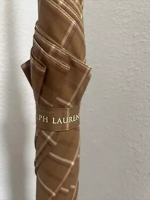 Ralph Lauren Vintage Brown Plaid Doorman Hook Umbrella 80/90s • $90