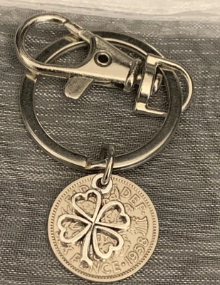 £9.99 • Buy 65th Birthday Polished 1958 Lucky Sixpence & Four Leaf Clover Gift For Him