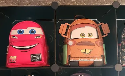 Loungefly Disney Pixar Cars Lightning McQueen Tow Mater Backpack Cosplay • $1100