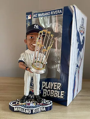 MARIANO RIVERA New York Yankees 2009 WORLD SERIES Trophy Bobblehead NIB! • $185