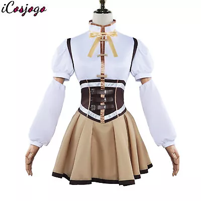 Puella Magi Madoka Magica Tomoe Mami Halloween Role Play Cosplay Costume Dress • $5.39