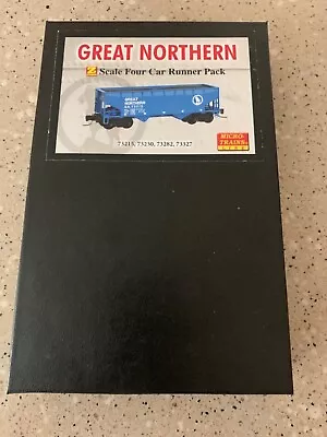 Z Scale Micro-Trains GREAT NORTHERN 4 Car Runner Pack MT 994 00 079 • $36