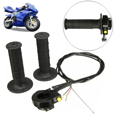 7/8'' Twist Throttle Handle Grip &Ignition Kill Assembly For 49cc Pit Dirt Bike • $10.88