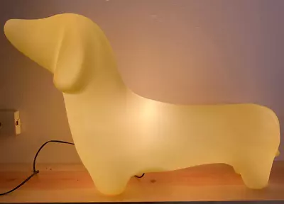 Yellow Offi MyPetLamp Dachshund Doxie Sausage Wiener Dog Lamp Blow Mold Light • $99.99